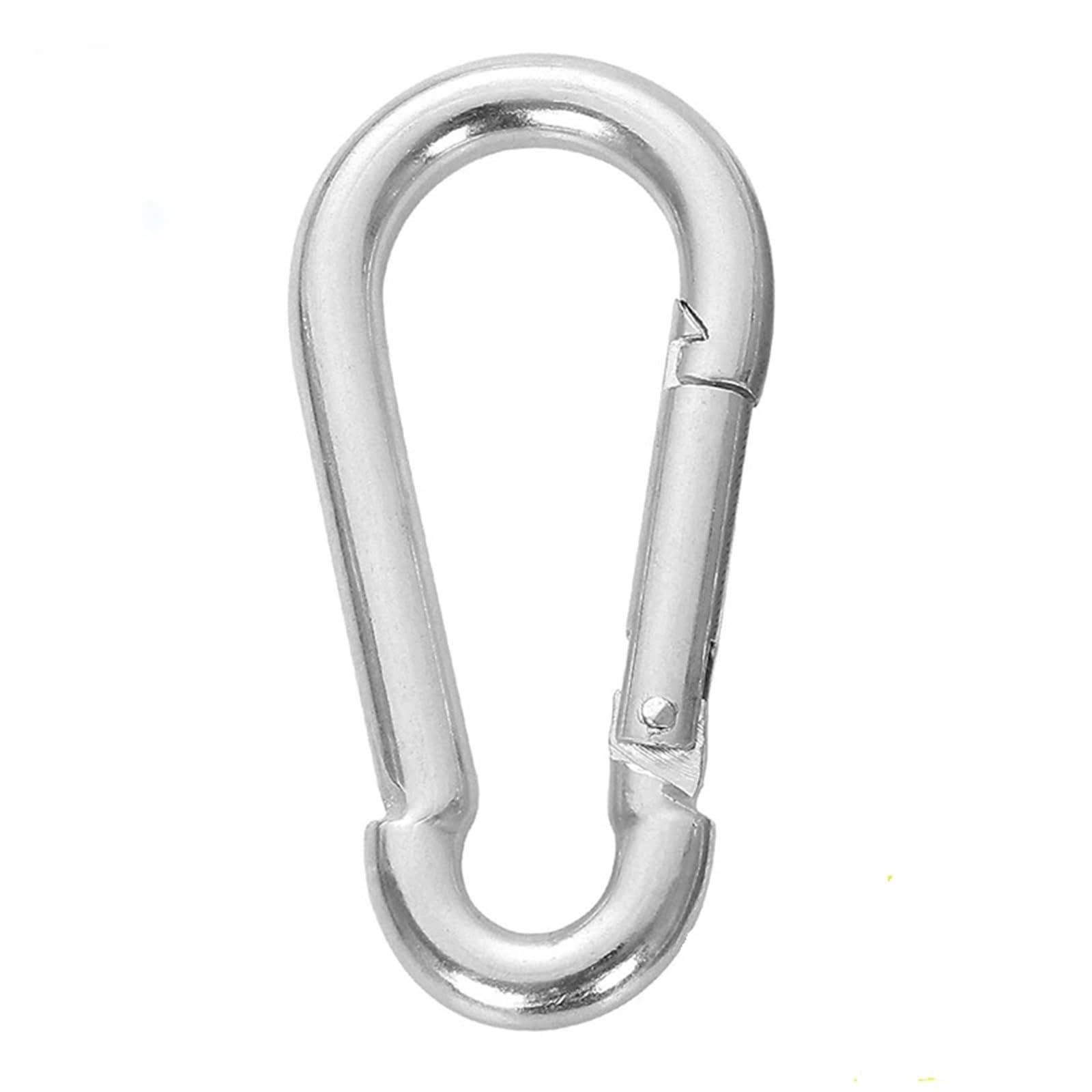 Schlüsselanhänger Clip 200 Stück Outdoor Klettern Aluminiumlegierung D-Form Karabiner Survial Schlüsselanhänger Camping Klettern Haken Clip Rucksack Schnalle Schlüsselanhänger