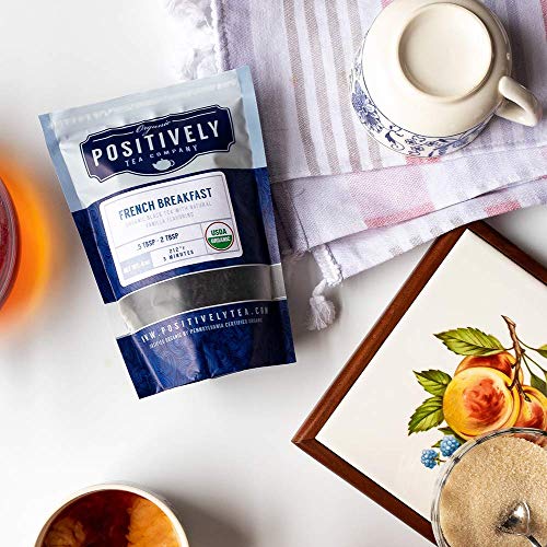 Image of Organic Positively Tea Company, French Breakfast Black Tea, Loose Leaf, 4 Ounce