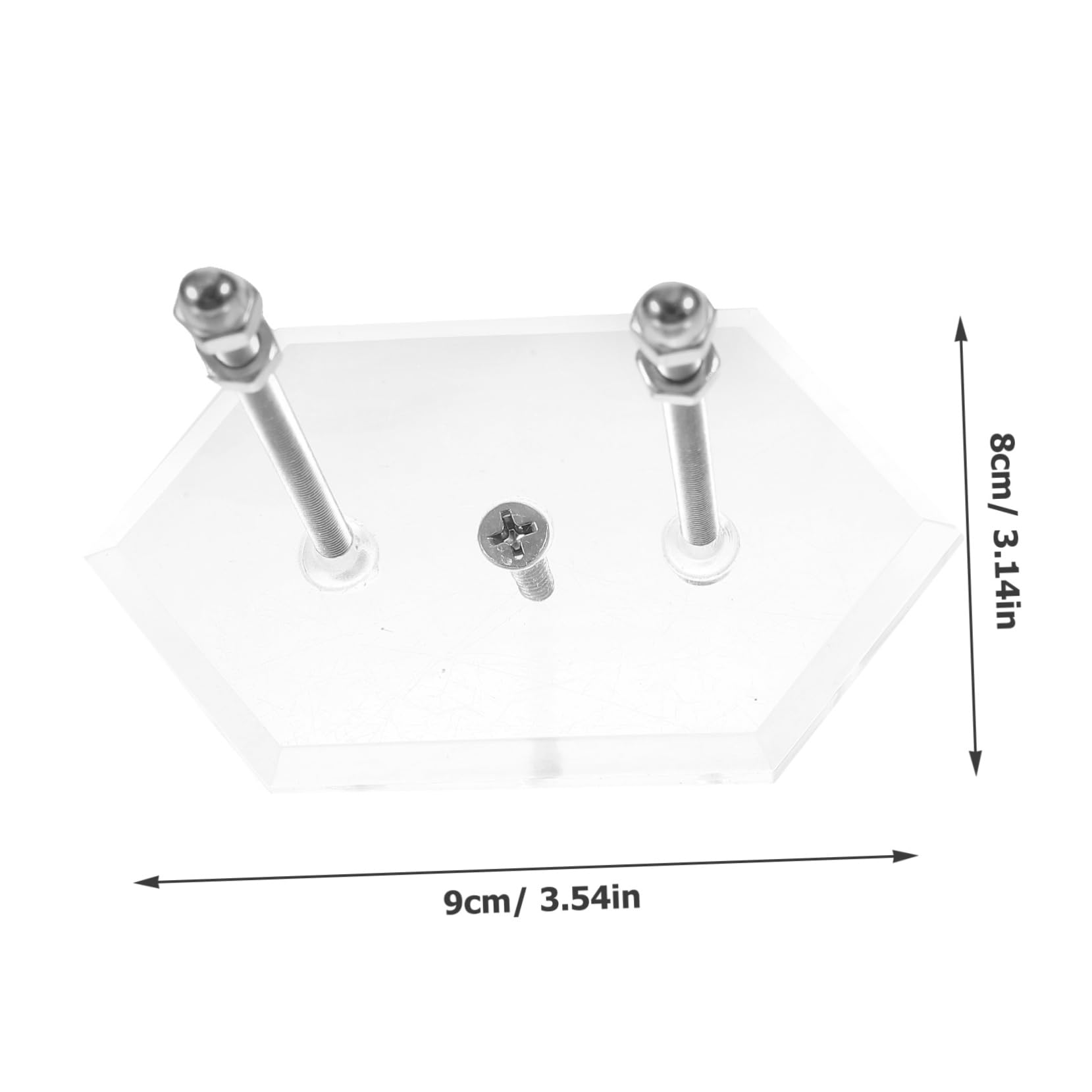 ibasenice Skateboard Wall Mount Hanger Acrylic Skateboard Rack Snowboard Scooter Wheel Storage Display Rack for