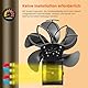 JossaColar Ofenventilator Kaminventilator Magnetisch | 6 Klingen Kaminventilator Ofenrohr Ventilator | Ofenventilator Ohne Strom | Kamin Ventilator inkl. Magnetisches Thermometer