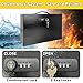 YIYITOOLS Fireproof Lock Box with Key and Combination Lock, Fire Safe Document Box, Portable Fireproof Waterproof Safe for Home,Office,Travel, Secure Storage for Documents,Jewelry,Passport,Cash