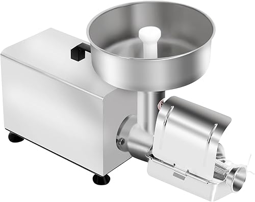 Miniatura 4 de Colador de tomate eléctrico comercial, molino de alimentos, fresadora de tomate de acero inoxidable, prensa y colador de tomate de 110.2 lbsh,
