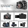 NEEWER R50 Camera Cage Compatible with Canon EOS R50, Aluminum Video Rig with NATO Rail, 1/4" Threads, 3/8" ARRI Holes, Cold Shoe, Anti Twist, Compatible with DJI Gimbals Arca Type QR System, CA031 #3