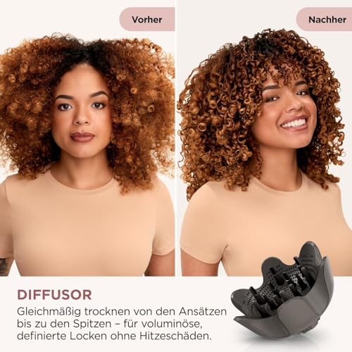 Shark SpeedStyle Pro Flex Haartrockner, 4 Styling-Aufsätze, Mokka-Silber – Ansicht 6
