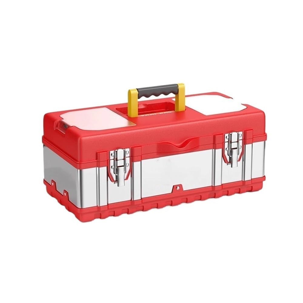 Stainless Steel Toolbox Handheld Outdoor Maintenance Thickened Household Storage Box Industrial Grade Hardware Storage and Toolbox