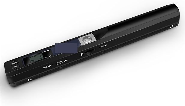 Document Scanners, Portable Creative Handheld e Portable Document Image A4 Hand Scanner, 900DPI USB2.0 Scaner Support JPG/PDF FormatBlack