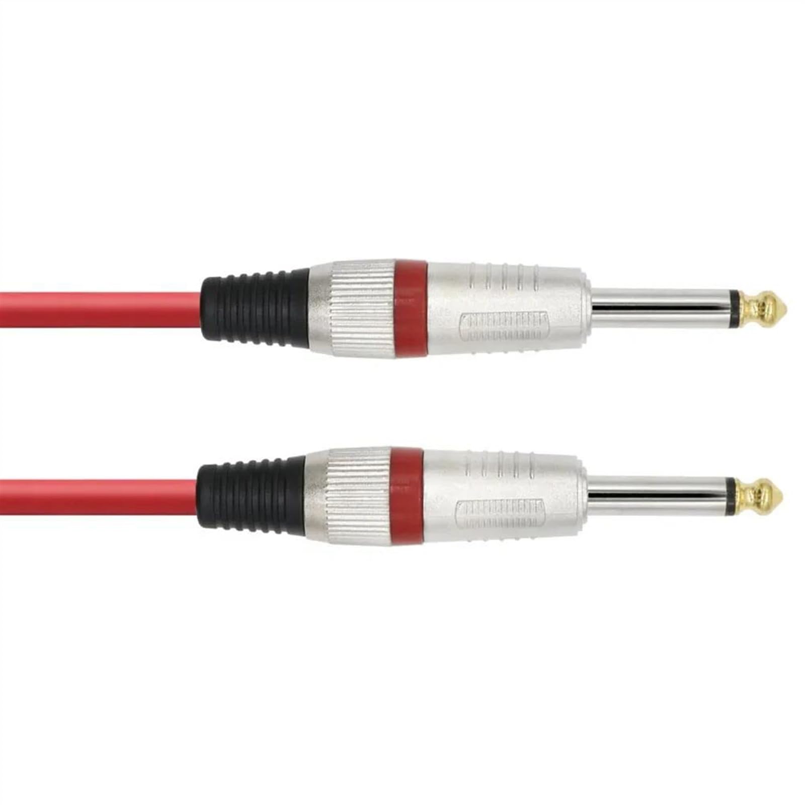 Cable De Guitarra 6,35 Jack Macho A Macho Cable De Audio De 1/4 Pulgada 6,5 ​​mm A 6,5 ​​mm Para Dispositivos Con Entrada De 1/4 Pulgada Cable de instrumento Guitarra (Color : E, Size : 1m)