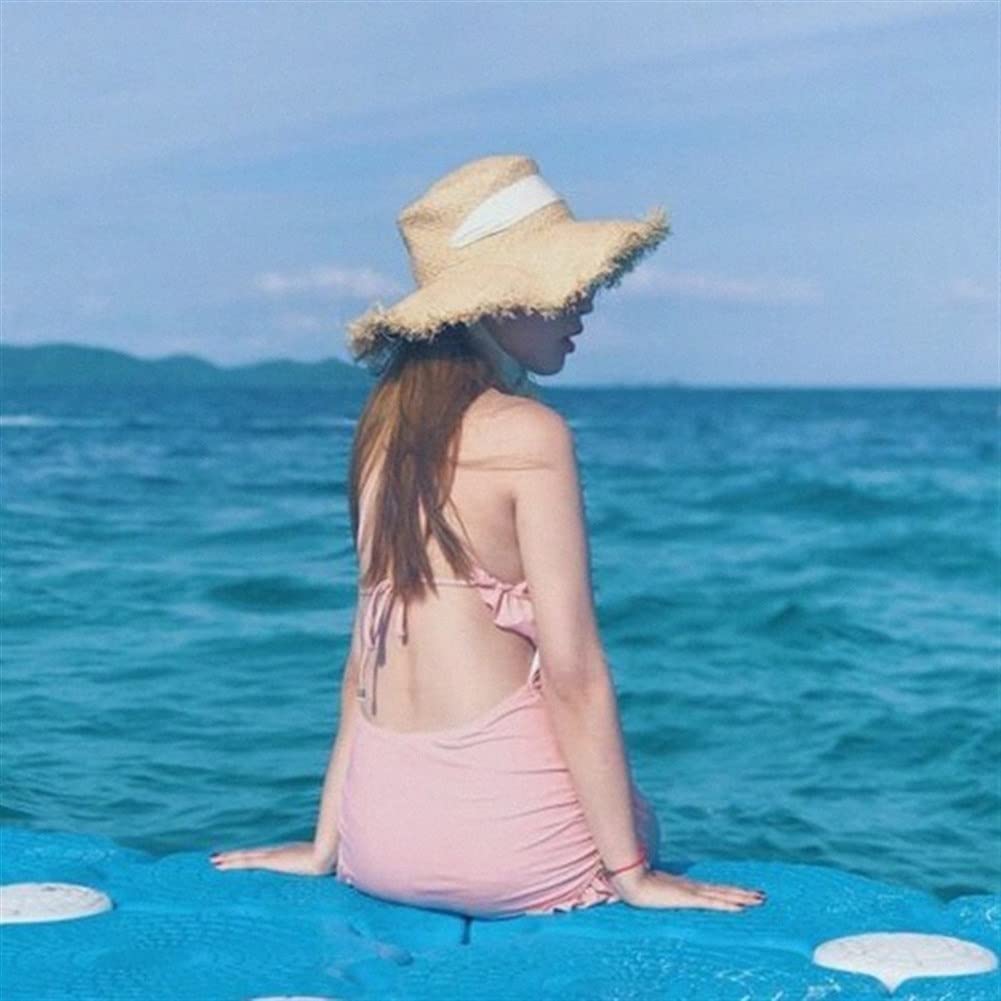 Maillot de Bain Une pièce Femme Halter One Piece Minceur Vintage Rétro Maillot de Bain Coupe Haute Réglable pour Piscine Extérieure Machine Wash