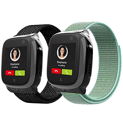 Snyeest 2pc Nylon Compatible with Xplora X5 Play/XGO 2/XGO 3/Kidzi Wristband