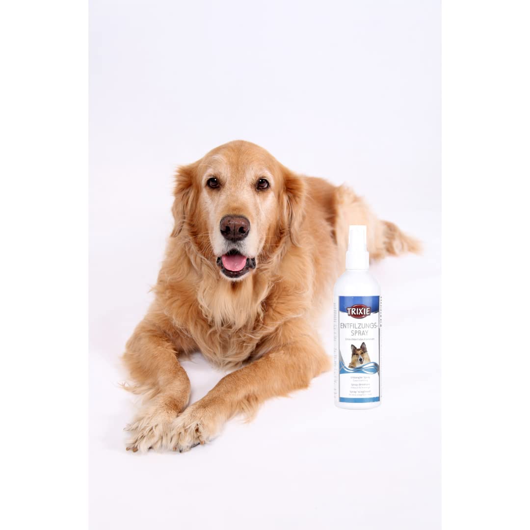 TRIXIE :-Detangling Spray for Dogs|Non-Toxic, Odourless and Non-Greasy Spray|Removes Knots Tangles, Mats and Loose Fur Easily|Makes The Fur Repellent to Dust, Dirt and Water 250 Milliliter 2