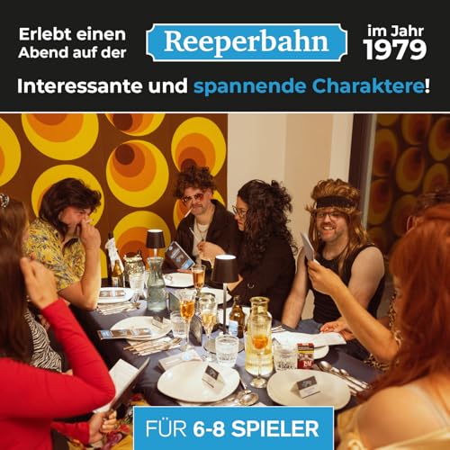 Stadtkrimis Exit Escape Stadtführung www.mitmach-krimi.de Krimidinner für zuhause 6-8 Personen – 1979 Auf der Reeperbahn Mord um halb eins – Geschenk für Freunde – Gesellschaftsspiel – Hamburger Kiez - Weihnachten - Silvester