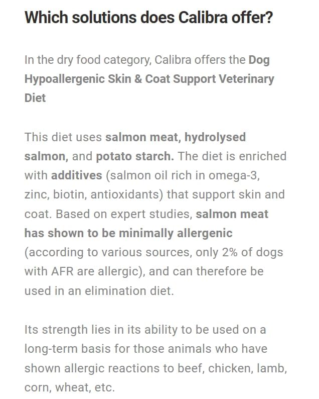 Calibra 12 kg Hypoallergenic Skin & Coat Support Hund