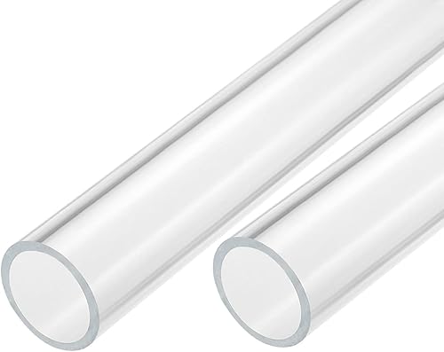 Miniatura 7 de MECCANIXITY Tubo acrílico transparente rígido redondo 18mm (0.7") ID 0.866 in (78") OD 14" para lámparas y linternas, sistema de refrigeración por