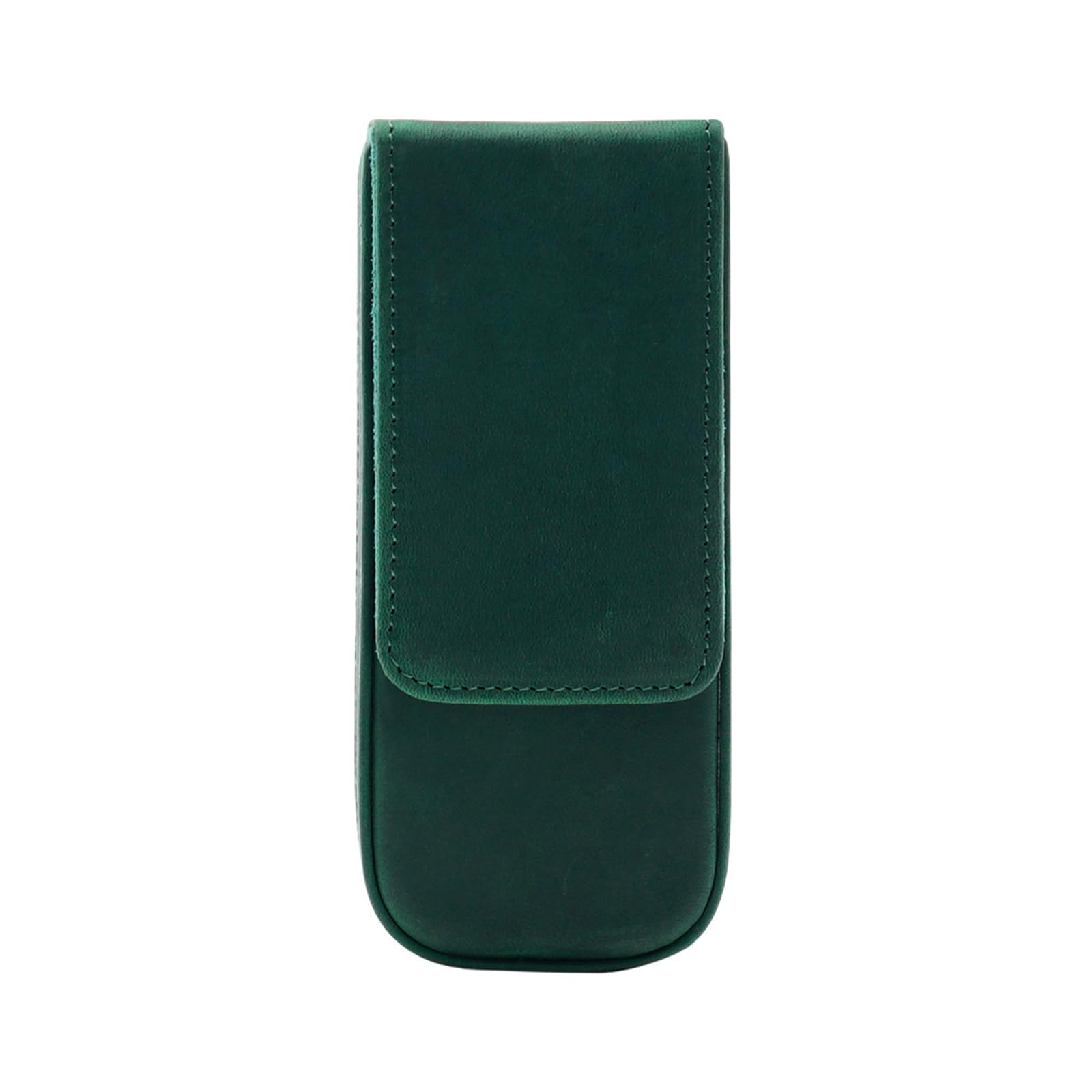 DUMRALBQE Wooden Jewelry Box Leather Pen Pouch 3pcs Handmade Drawer Organiser for Storage and Organization(Dark Green)