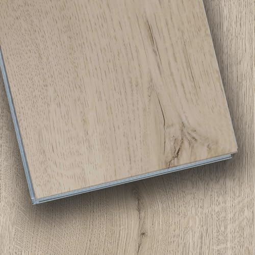 SPC Click Lock Luxury Vinyl Flooring Plank | 21.4 Sq.Ft | Thick 5 mm | Wood Floating LVP Floor Tile|...