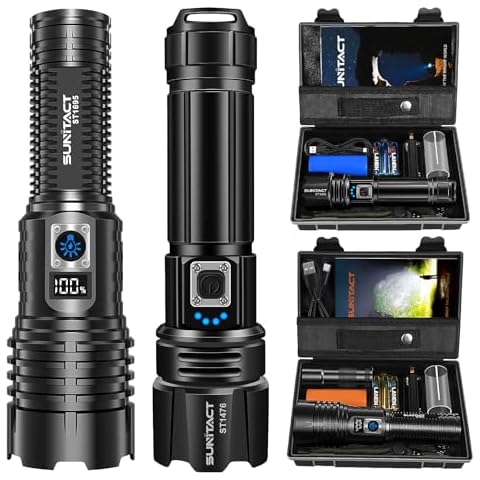 Sunitact ST1476 + ST1695 Flashlights High Lumens Rechargeable Cover