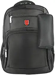 Mochila Masculina Reforçada Executiva Grande Mochila para Notebook Trabalho Viagem Escola Bolso Antifurto com Saídas USB/Fone Unissex