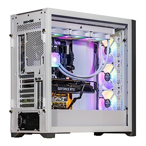Image of Velztorm White Aciex 3D Custom Built Gaming Desktop PC (AMD Ryzen 7 7800X3D, GeForce RTX 5060, 64GB DDR5, 4TB PCIe SSD, RGB Fans, 360mm AIO, 1000W PSU, WiFi 6E, Bluetooth 5.2, 2 RJ-45, Win 11 Home)