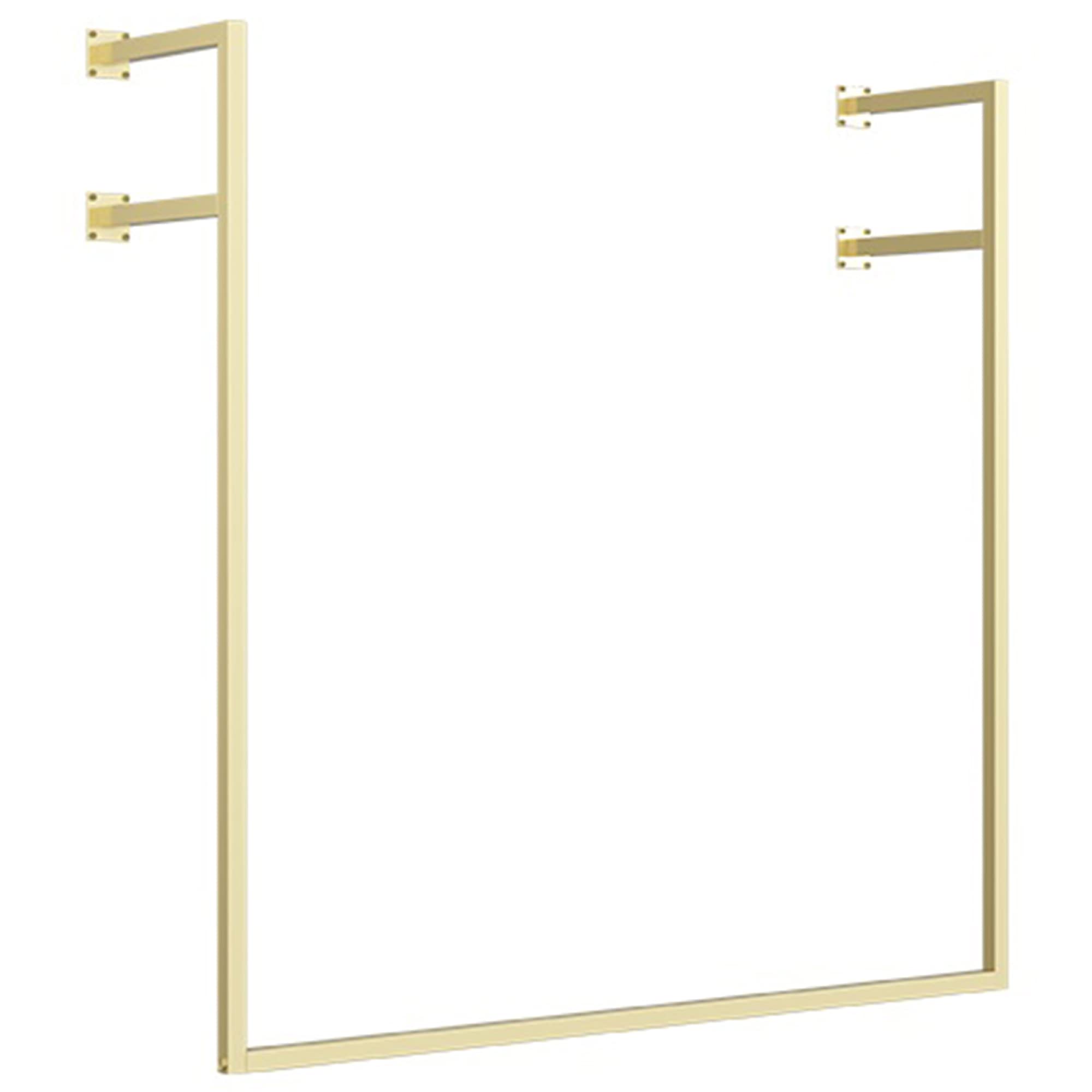 JKJZSALJ Wall-Mounted Hangers, Heavy Metal Gold Display Racks, Commercial Ceiling Hangers, Clothes Rails In Retail Stores,Golden,100cmx100cm