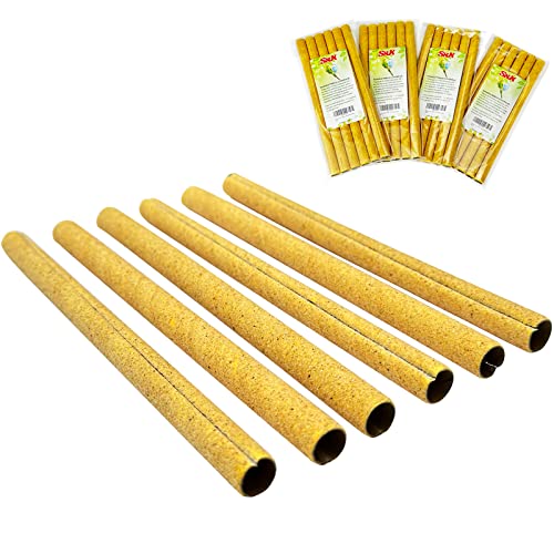 S&X Sand Perch Covers for Bird Cages (Small Perch Cover x 24), Yellow, Small Perch Covers x24