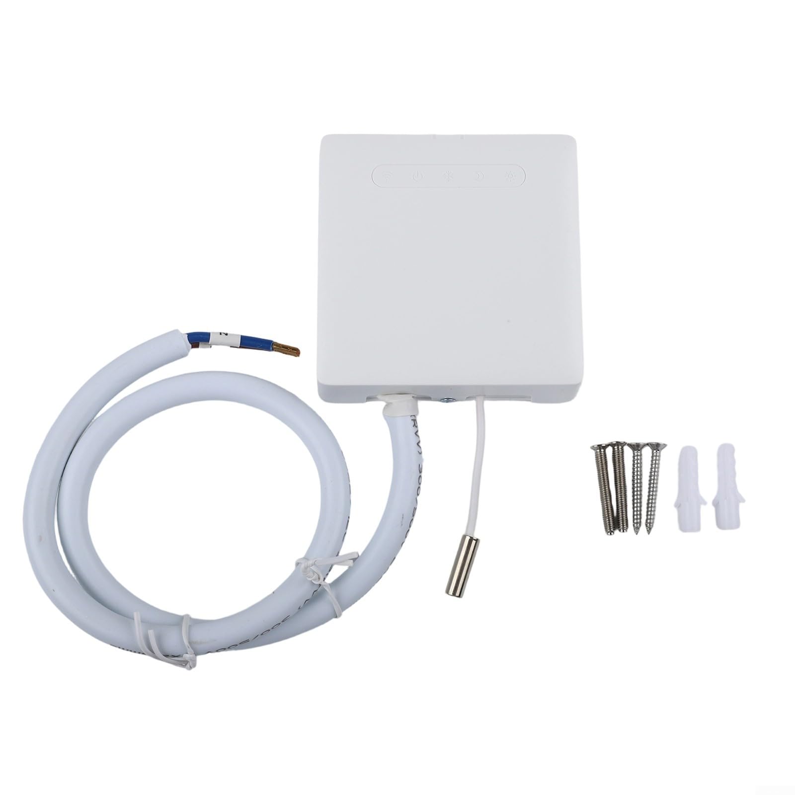 Thermostat intelligent WiFi, pour radiateur de chauffage à fil pilote, avec application de surveillance Ecowatt, commande vocale, personnalisation de la pièce, mode ECO, protection contre le gel