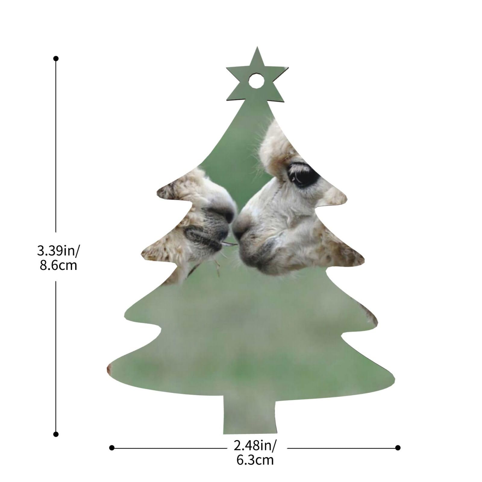 2 Set Di Affascinanti Bambole Di Alpaca Ciondolo Natalizio Ornamento Appeso Per Albero Decorazione Natalizia Decorazione Per La Casa Decorazione Natalizia 4 Pezzi * 2