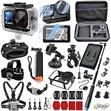 crosscall action x3 accessoires 【Bolsa de transporte todo en uno y extras esenciales】Mantén todo tu equipo ordenado y protegido en la bolsa de transporte grande y resistente. El kit también incluye importantes extras como inserciones antivaho para evitar la condensación de la lente en condiciones de humedad, un adaptador de trípode para trípode estándar, un tornillo base de gancho en J para un montaje rápido, una correa de muñeca para mayor seguridad y una funda de silicona delgada para la protección diaria.