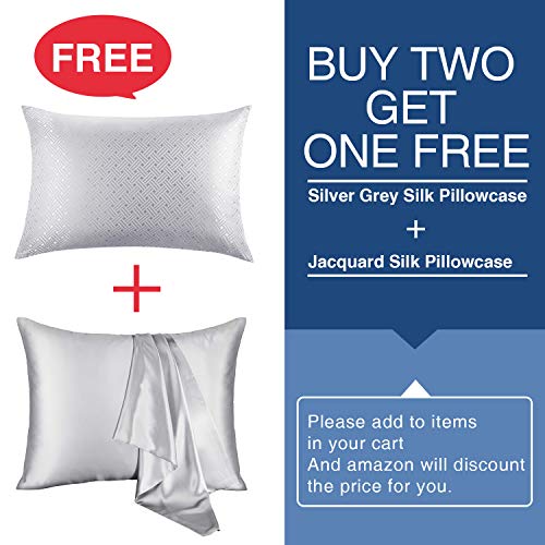 Mulberry Silk Pillowcase (Silver Grey, Standard) - Image 6