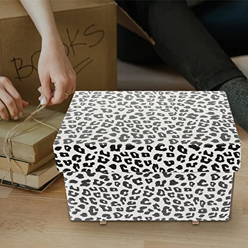 SUPVOX Caixa De Armazenamento De Papel Estampa De Leopardo Estojo De Armazenamento De Papel Tampa Ca