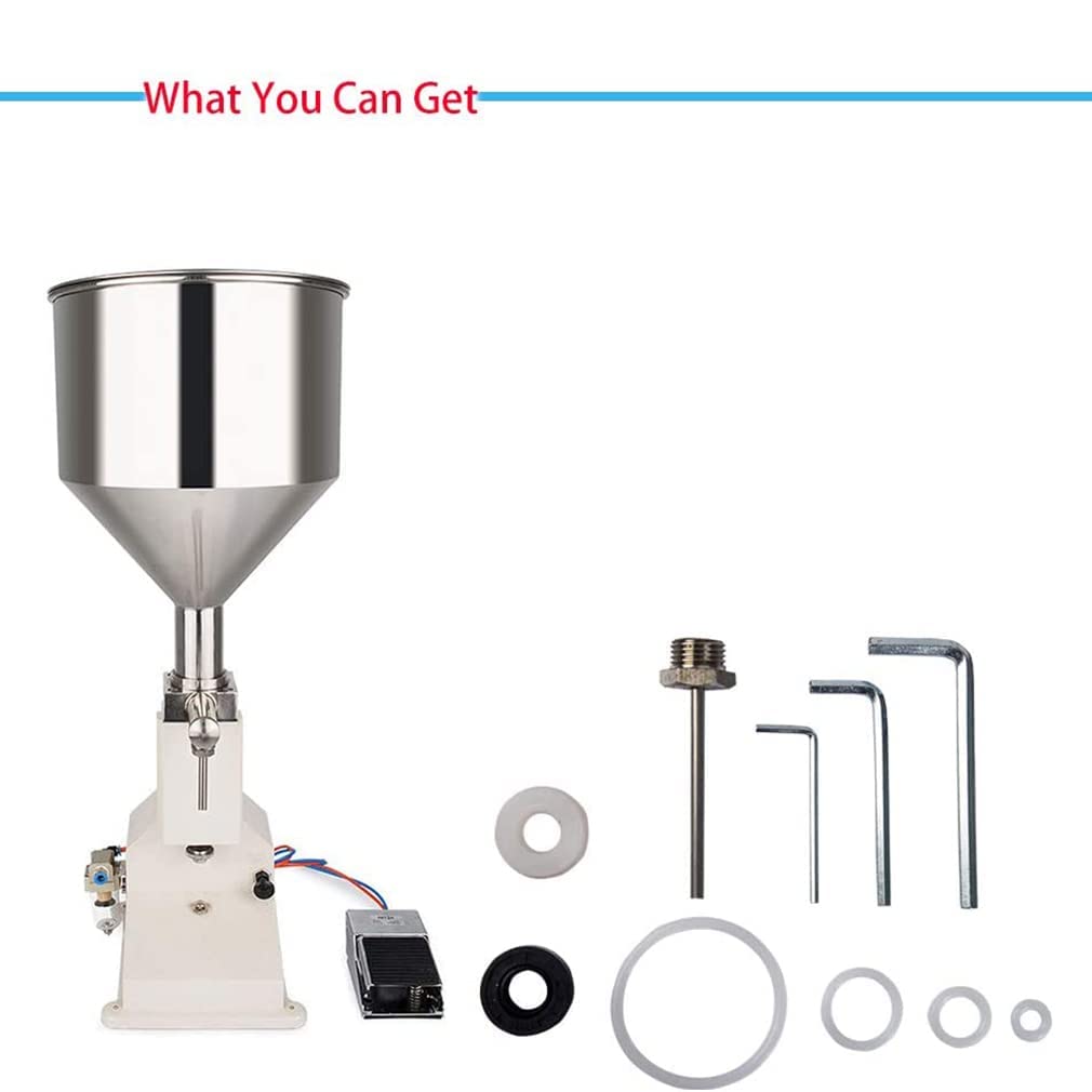 YXCUSAM Liquid Filling Machine Pneumatic Quantitative Paste Filling Machine Cosmetics Filling Machine Suitable for Cream Cosmetics — view 5