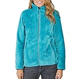 kuschelfleece jacke damen Passform: normal CMP 39P0126 L609 Damen Kuschelfleecejacke optimale Wärmeisolation Stehkragen, Groesse 44, türkis