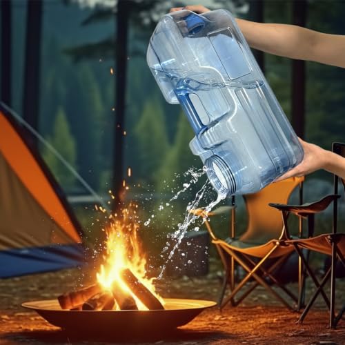 Contenedor de Agua de 4 Galones con Grifo, Cantimplora Portátil para Camping, sin Fugas, para Almacenamiento de Agua al Aire Libre miniatura 7