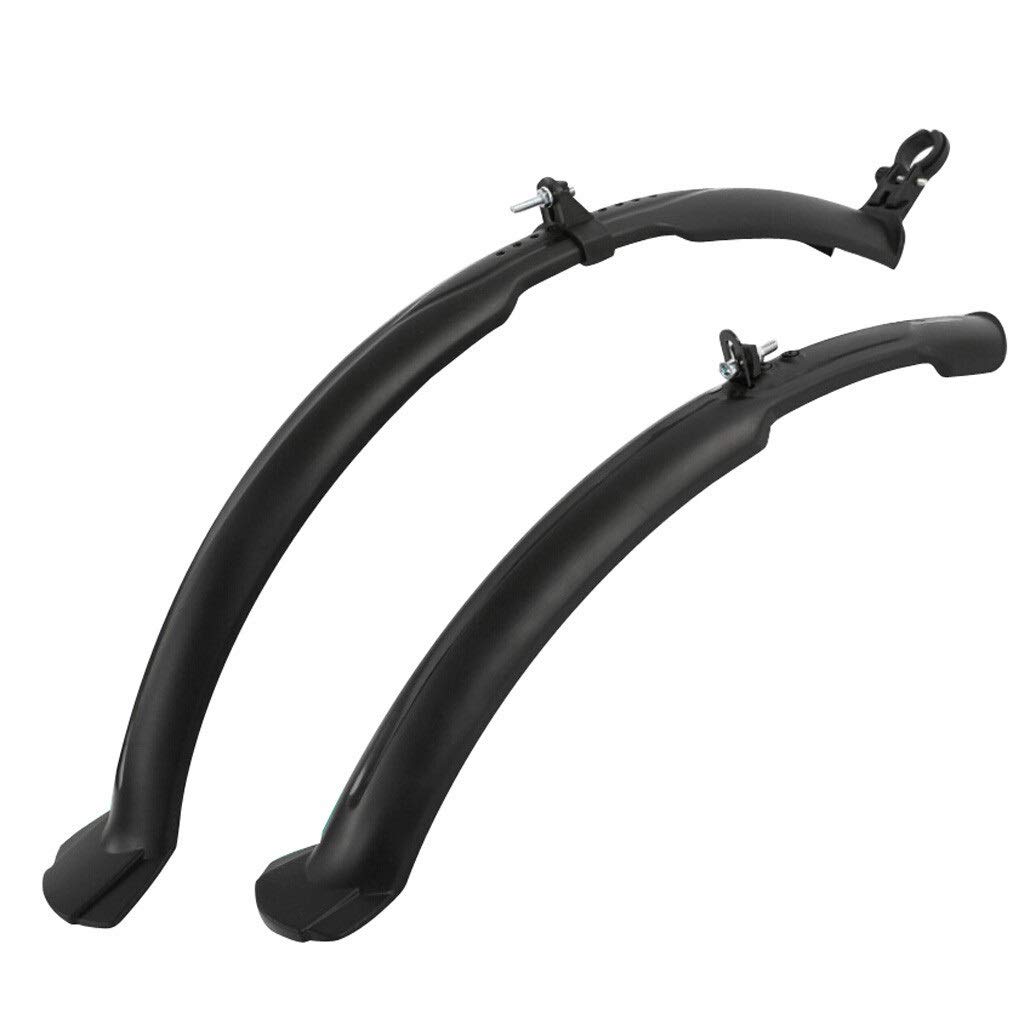 Garde-Boue de vélo, Garde-Boue de vélo électrique, Garde-Boue de Roue Avant/arrière en Fibre de Carbone pour vélo de Montagne, vélo de Route, vélo à pignon Fixe, Accessoires VTT (Noir)