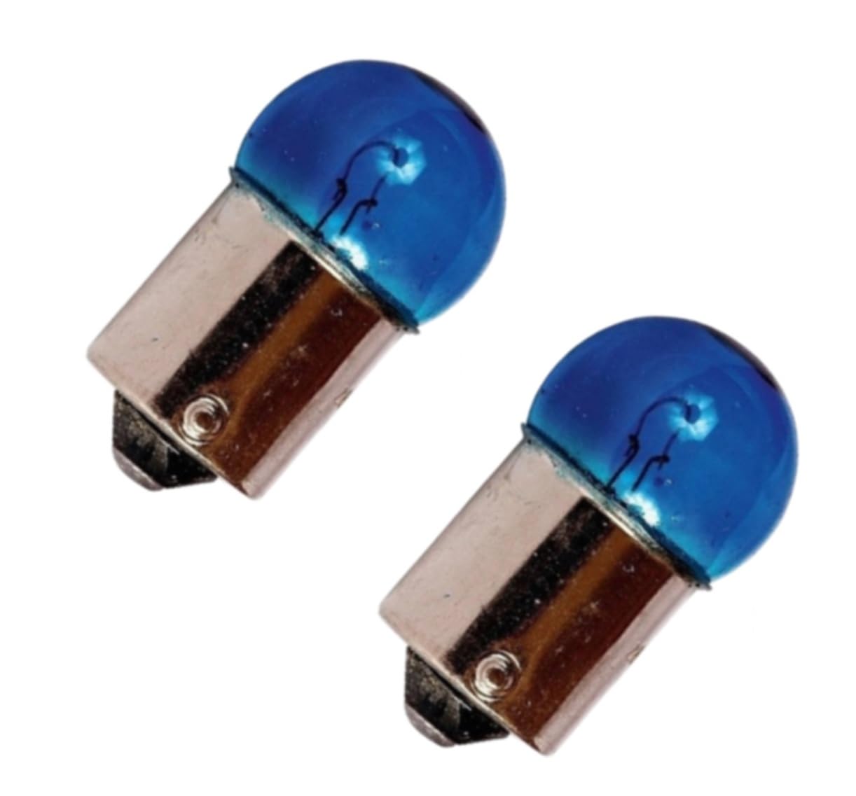 cyclingcolors 2 x bulbs 12 V 21 W BA15S blue motorcycle moped scooter car