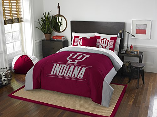 Northwest NCAA Indiana Hoosiers Unisex-Adult Comforter and Sham Set, Full/Queen, Modern Take