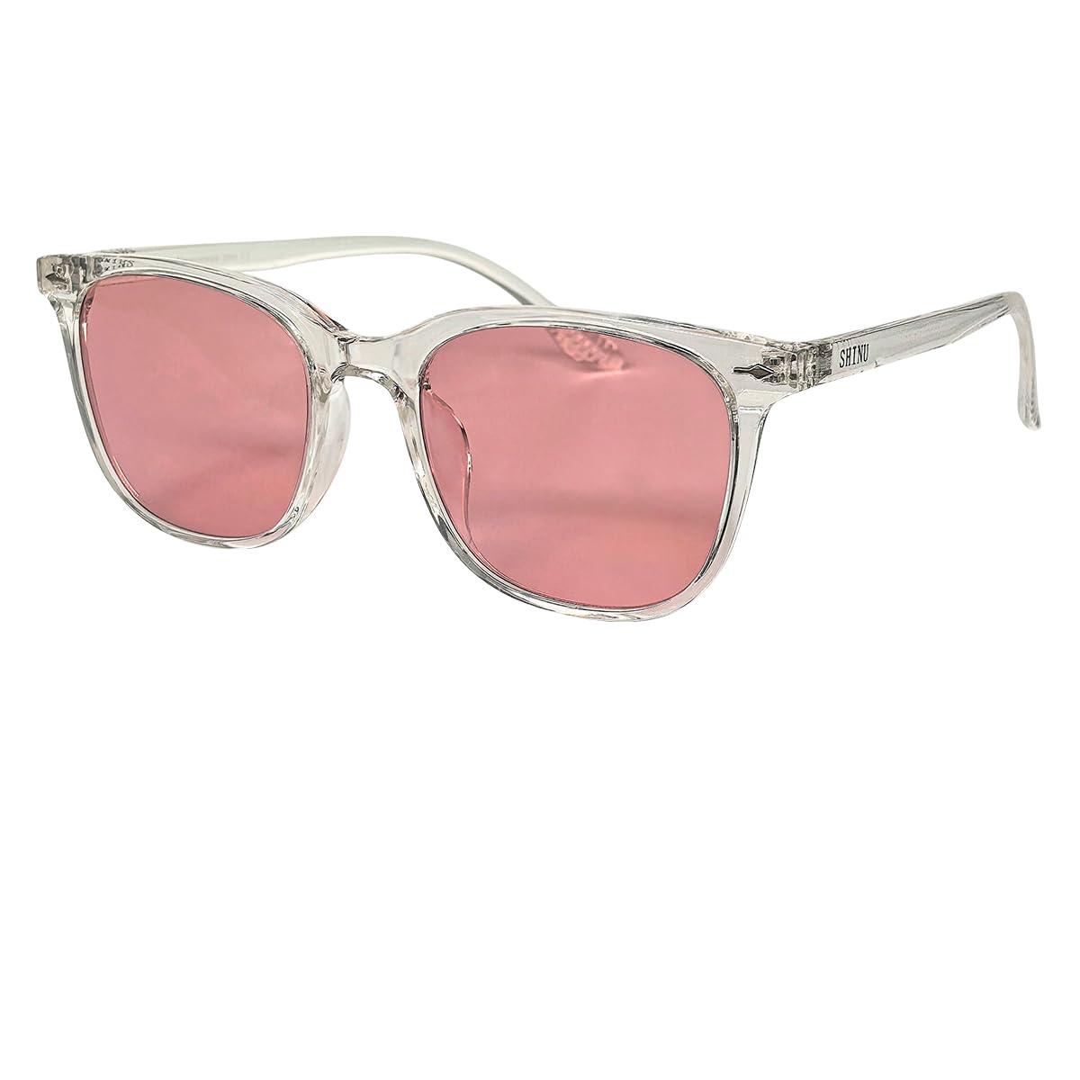 SHINU FL-41 - Gafas de migraña antiparpadeo para hombre, lentes rosas