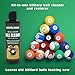 Lifestyle Basics Billiard Ball Cleaner and Restorer Polish | All-in-One Pool Ball Cleaner | Removes Chalk Residue, Dust, Dirt, and Grime