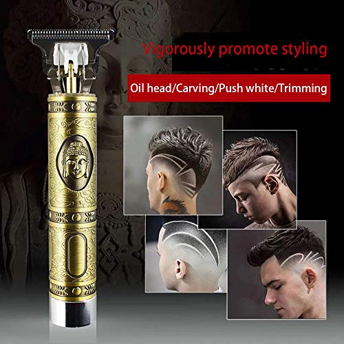 Electric Hair Clippers for Men Professional Cordless,Hair Cutting Zero Gapped Trimmer Haircut Kit Accessories - Thumbnail 5