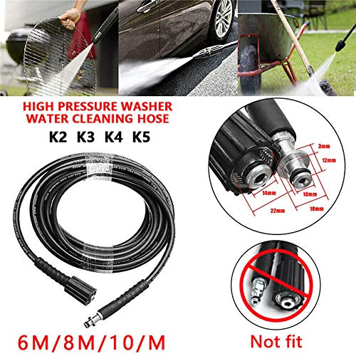 RuleaxAsi 6M/ 8M/ 10M 160bar/ 2320psi Alta Pressão Durável Resistente ao Desgaste Mangueira de Lavag