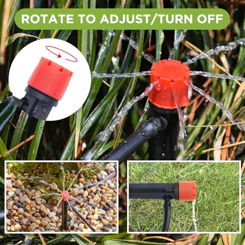 82FT-Drip-Irrigation-System-Automatic-Micro-Drip-Kit-with-12-and-14-inch-Irrigation-Tubing-Hose-Adjustable-Nozzle-Sparkle-Garden-Watering-System-for-Flower-Potted-Plants-Vegetable-Greenhouse