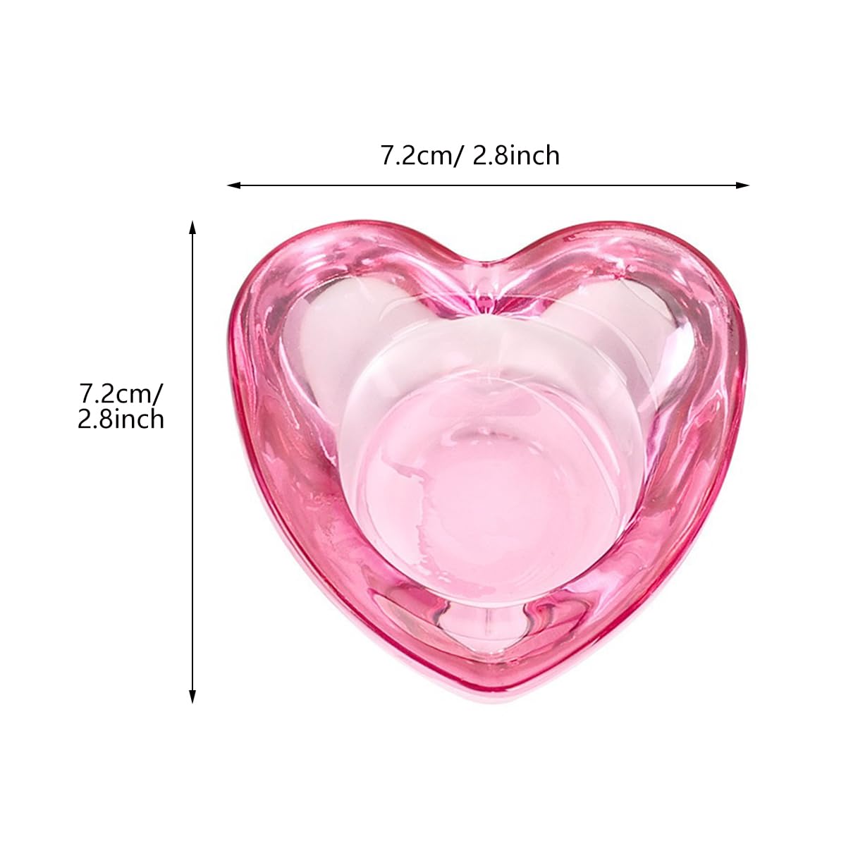 Nail Dampen Dish Cup for Nail Art, Crystal Glass Nail Monomer Dish Holder for Nail Acrylic Liquid & Powder