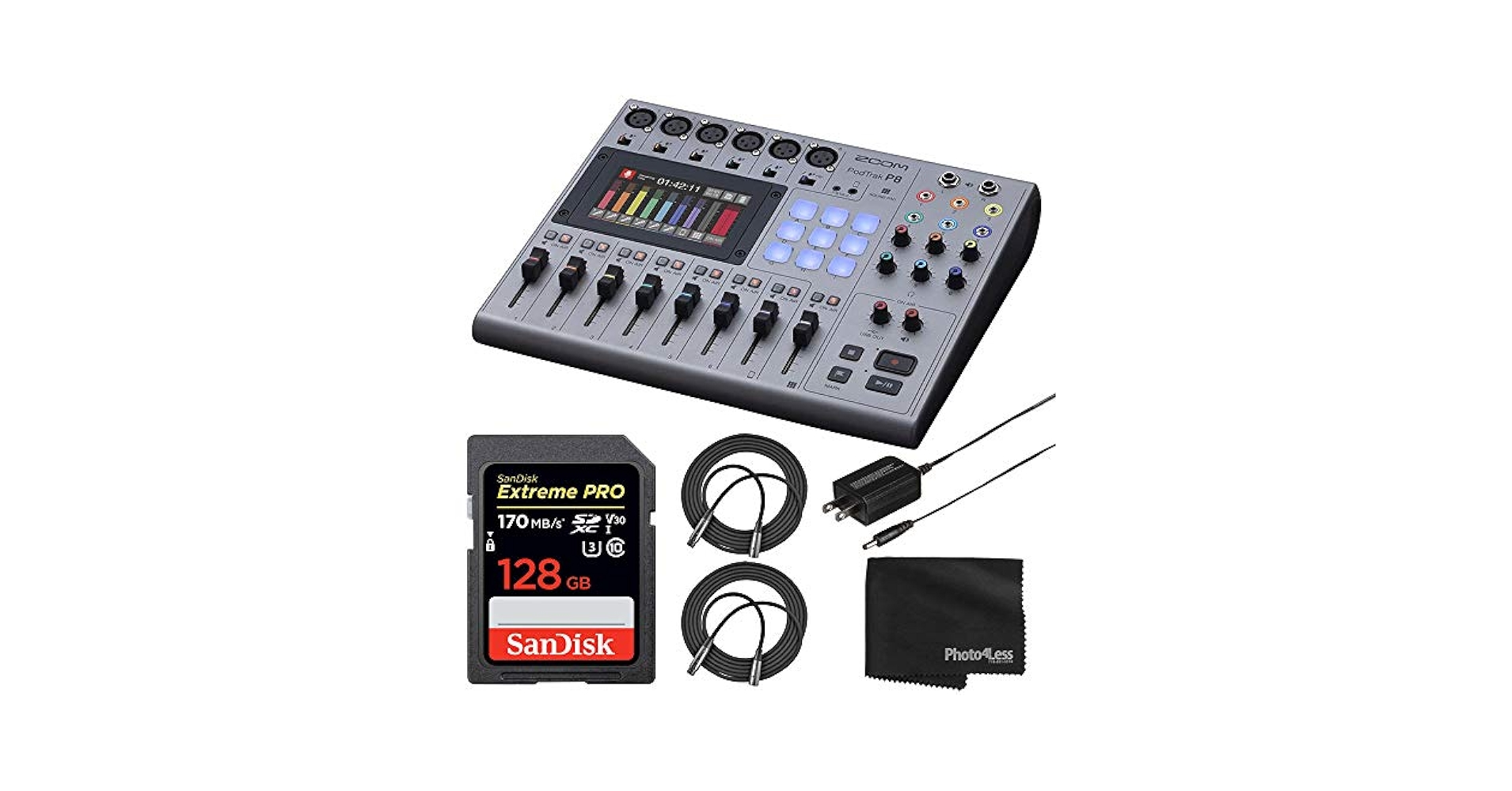 その他 PodTrak P8(Podcast Recorder) Zoom PodTrak P8 Podcast Recorder, 6 Microphone Inputs, 6