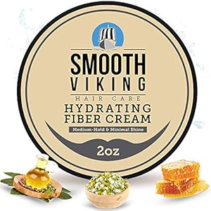 Hair-Cream-Mens-Hair-Gel-for-Matte-Finish-Medium-Hold-2-Ounces-Hydrating-Hair-Cream-for-Men-Styling-Cream-for-Everyday-Use Smooth Viking Hair Styling Cream for Men - Grooming Hair Product - Matte Finish, Medium Hold and Minimal Shine Gel, Hydrating Fiber Cream for Daily Use, 2oz