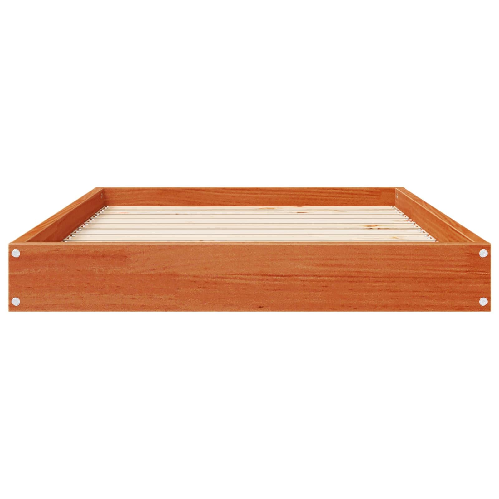 Cuccia per cani marrone cera, 92 x 64 x 9 cm, in legno massiccio di pino, robusta e durevole, per interni, comodo posto per dormire per animali domestici, cuccioli e anziani, non danneggia le