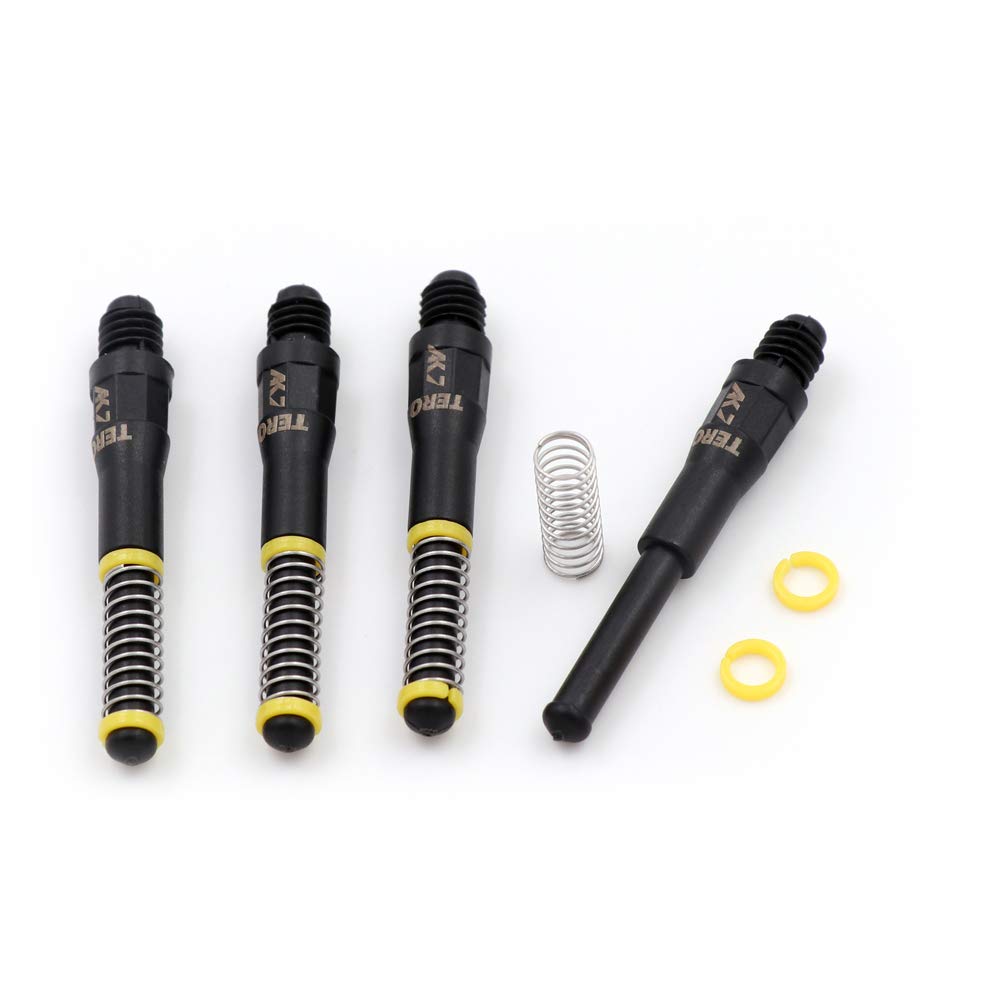 CUESOUL TERO AK7 Black Dart Stems Dart Shafts Built-in Spring Telescopic,Set of 4 pcs-S (CS-AK7+S1) โ image 1