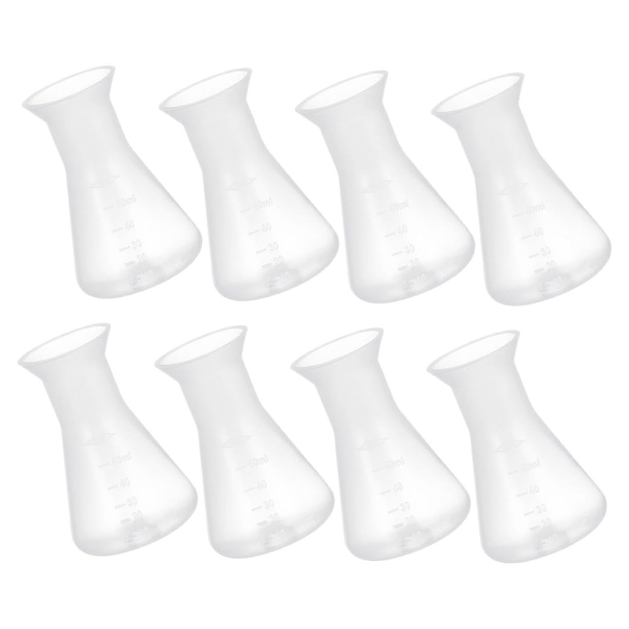 SOLUSTRE 40piezas Conjunto De Frascos De Laboratorio De Erlenmeyer De Frascos Cónicos Reutilizables Para Experimentos Científicos El Laboratorio Diseño De Cuello Estrecho Medición