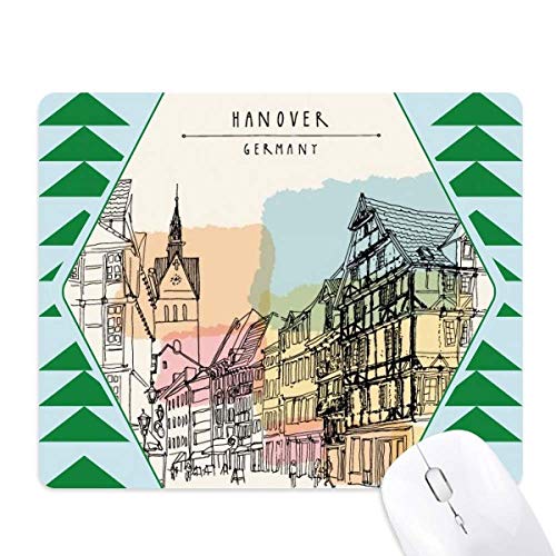 Tapis de souris Hanovre allemagne paysage pin vert avec finition premium durable