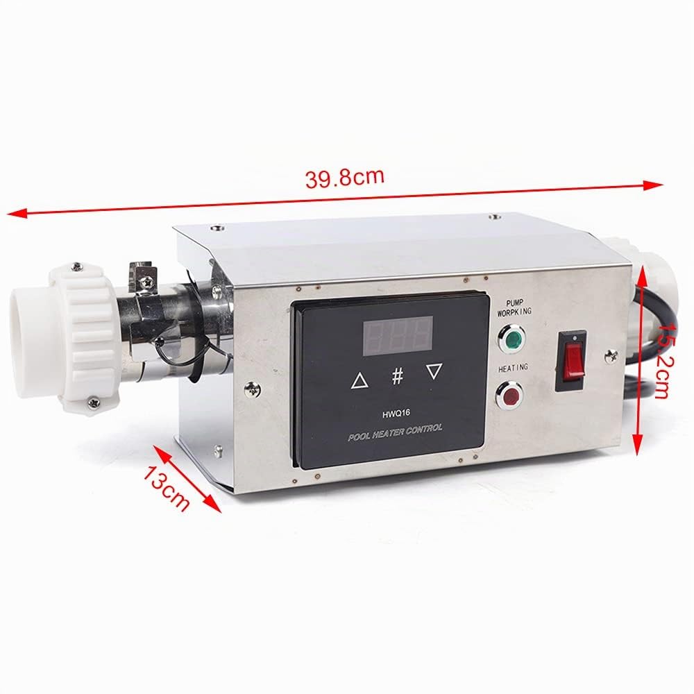 Calefacción Eléctrica para Piscina de 3000W, Termostato Calentador de Agua Instantáneo, Calentador Eléctrico para Piscinas, Aplicaciones en Spas, Piscinas