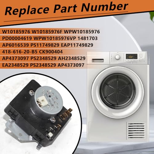 Minuteur W10185976 pour sèche-linge Kenmore Whirlpool WPW10185976 - 3