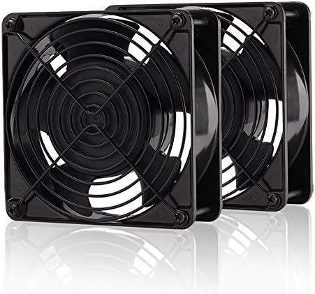 EZDIY-FAB 12cm 120mm 200CFM 4000RPM CPU Cooling Fan 12V DC 4-Pin Molex PC Computer High CFM Cooling Case Fan with Metal Finger Guard Grill